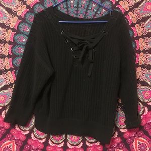 Black Laced Sweater🖤